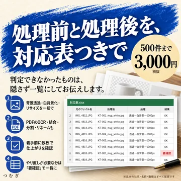 画像・PDFの一括処理の見本画像2枚目