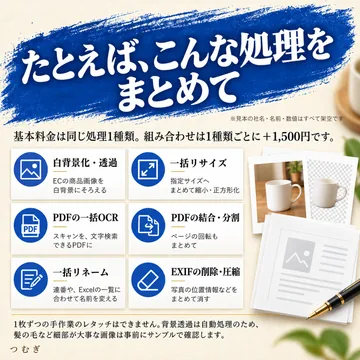 画像・PDFの一括処理の見本画像4枚目